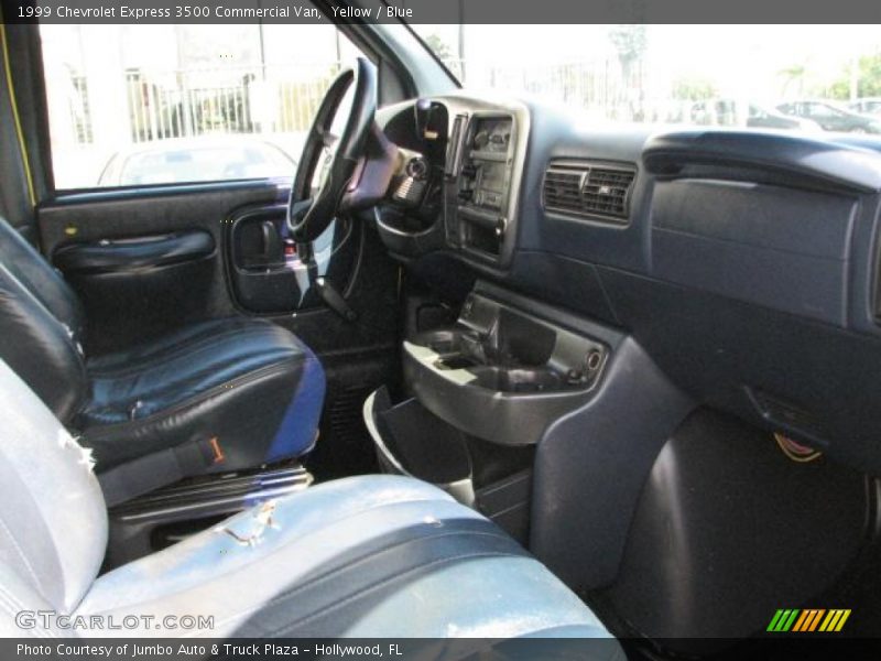 Yellow / Blue 1999 Chevrolet Express 3500 Commercial Van