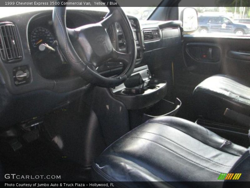 Yellow / Blue 1999 Chevrolet Express 3500 Commercial Van