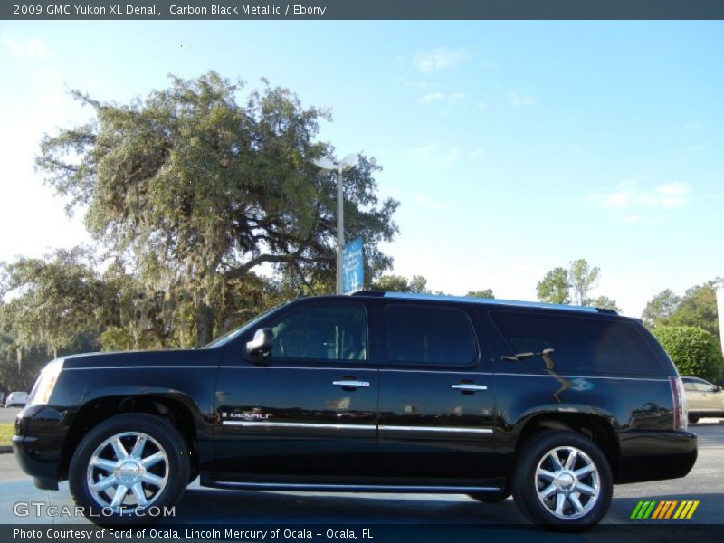 Carbon Black Metallic / Ebony 2009 GMC Yukon XL Denali