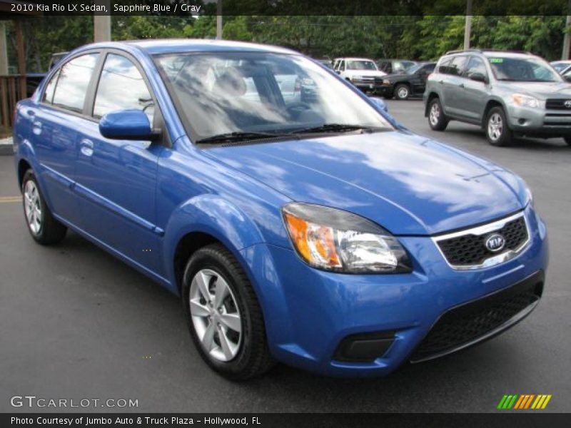 Sapphire Blue / Gray 2010 Kia Rio LX Sedan
