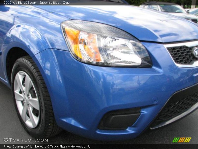 Sapphire Blue / Gray 2010 Kia Rio LX Sedan