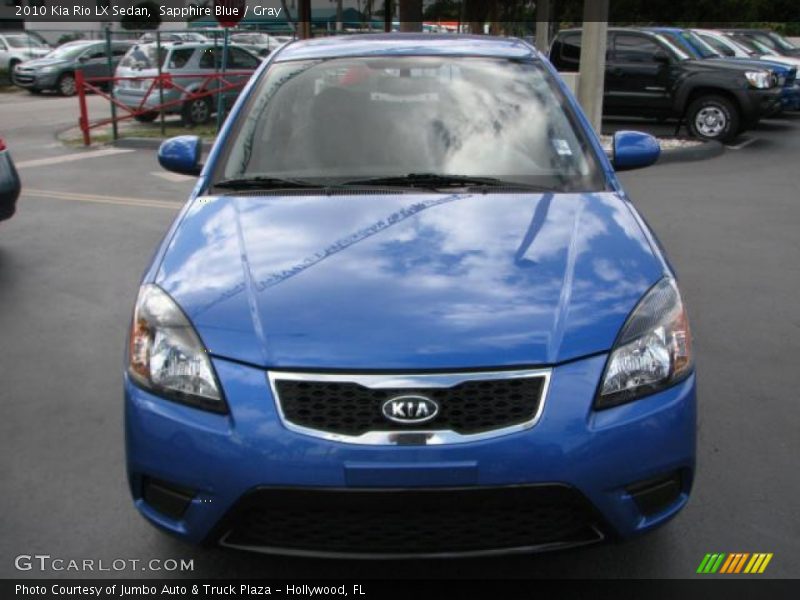 Sapphire Blue / Gray 2010 Kia Rio LX Sedan
