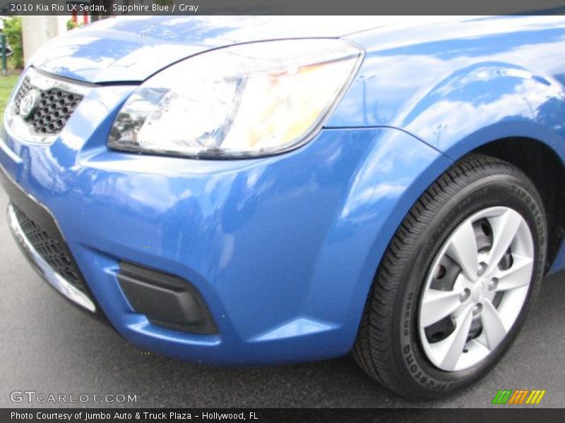 Sapphire Blue / Gray 2010 Kia Rio LX Sedan