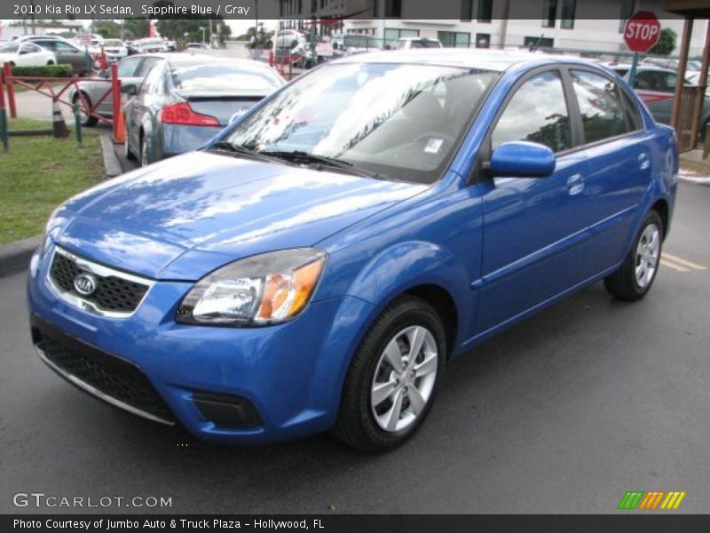 Sapphire Blue / Gray 2010 Kia Rio LX Sedan