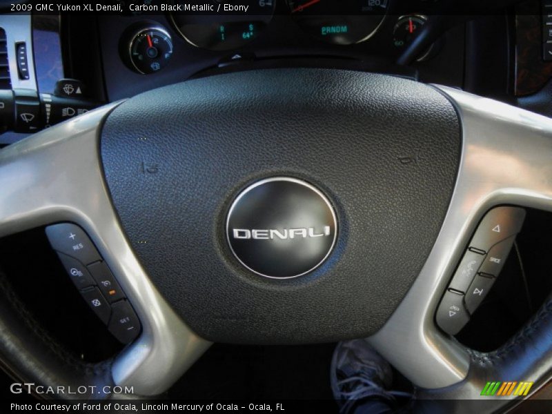 Carbon Black Metallic / Ebony 2009 GMC Yukon XL Denali