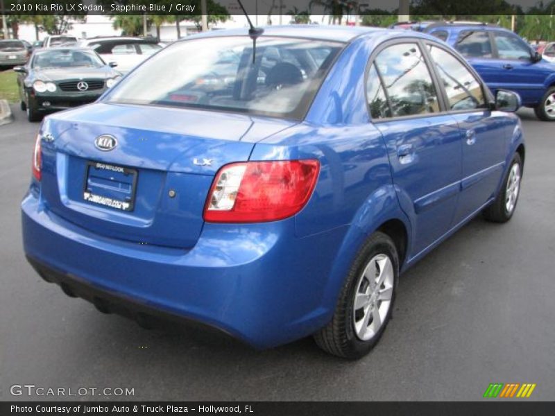 Sapphire Blue / Gray 2010 Kia Rio LX Sedan
