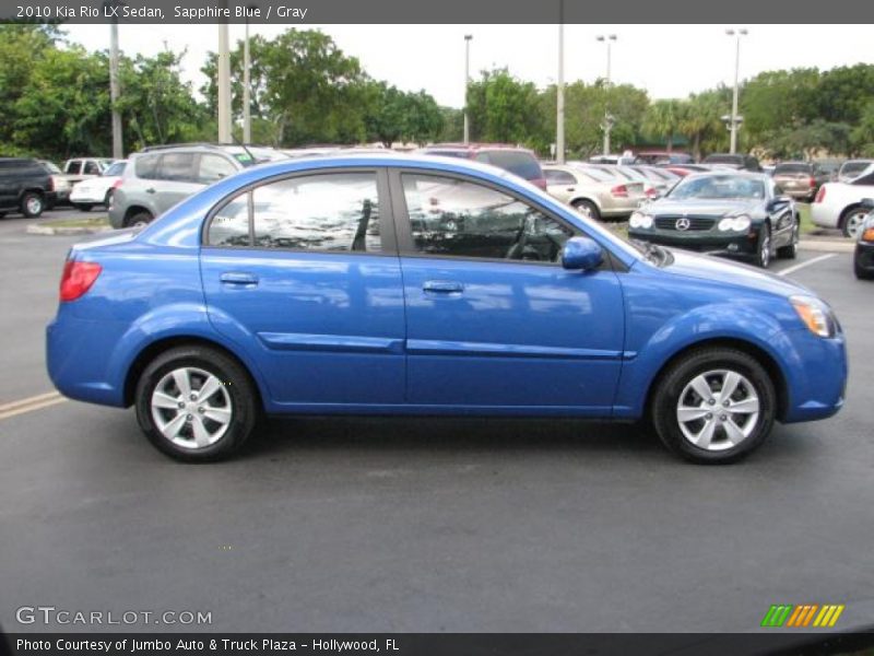 Sapphire Blue / Gray 2010 Kia Rio LX Sedan