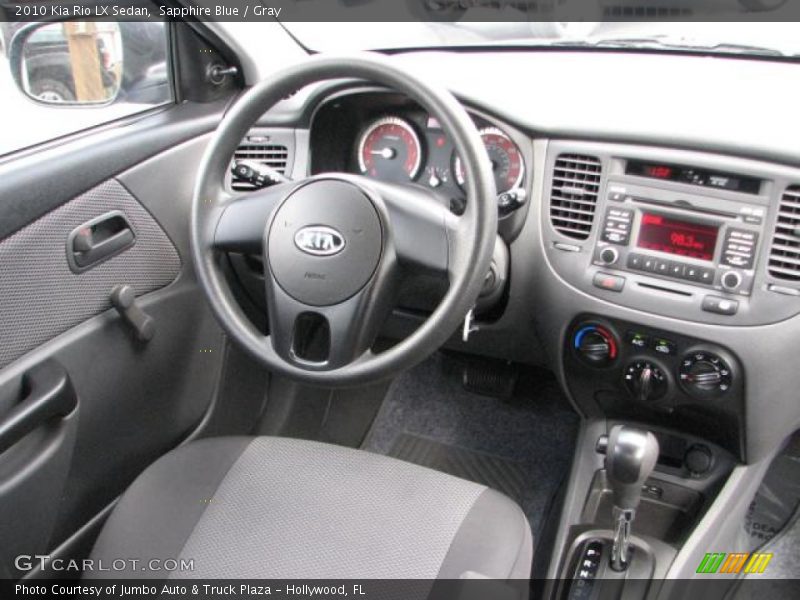 Sapphire Blue / Gray 2010 Kia Rio LX Sedan