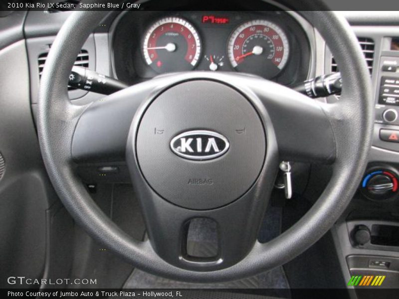 Sapphire Blue / Gray 2010 Kia Rio LX Sedan