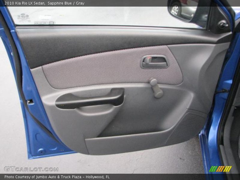 Sapphire Blue / Gray 2010 Kia Rio LX Sedan