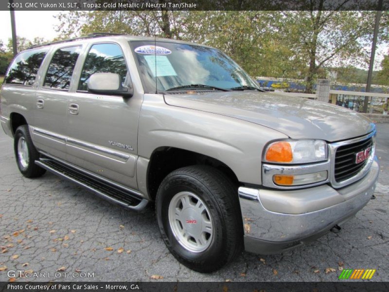 Topaz Gold Metallic / Neutral Tan/Shale 2001 GMC Yukon XL SLT