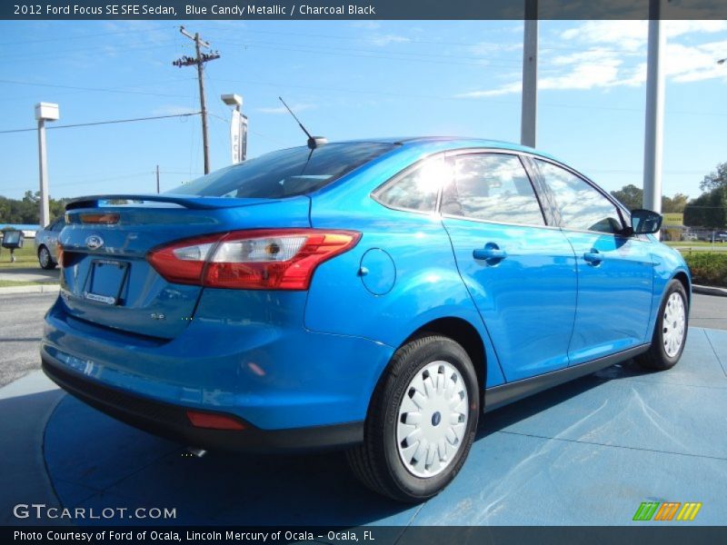 Blue Candy Metallic / Charcoal Black 2012 Ford Focus SE SFE Sedan