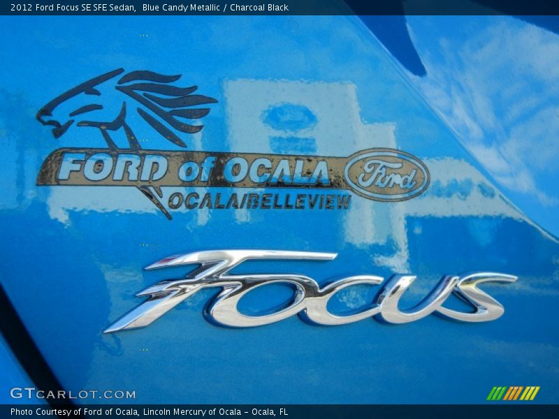 Blue Candy Metallic / Charcoal Black 2012 Ford Focus SE SFE Sedan