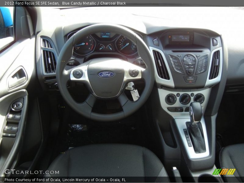 Blue Candy Metallic / Charcoal Black 2012 Ford Focus SE SFE Sedan