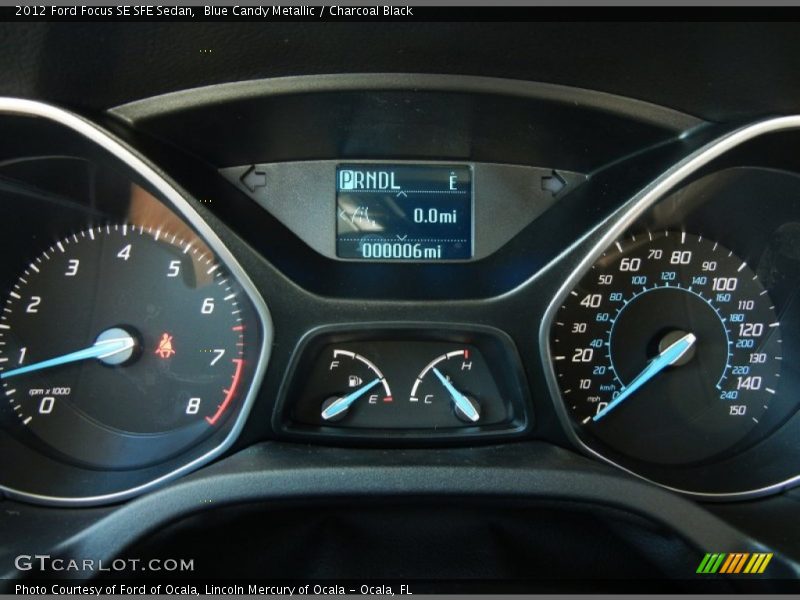Blue Candy Metallic / Charcoal Black 2012 Ford Focus SE SFE Sedan