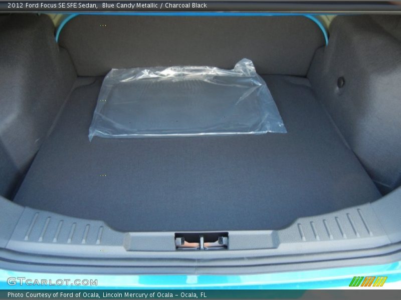 Blue Candy Metallic / Charcoal Black 2012 Ford Focus SE SFE Sedan