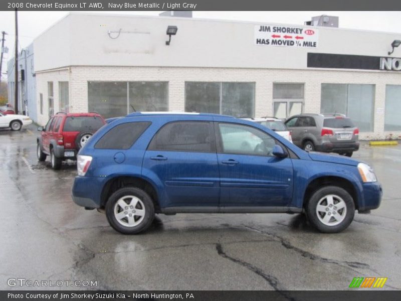 Navy Blue Metallic / Light Gray 2008 Chevrolet Equinox LT AWD