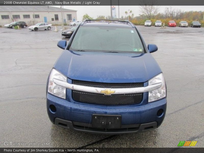 Navy Blue Metallic / Light Gray 2008 Chevrolet Equinox LT AWD