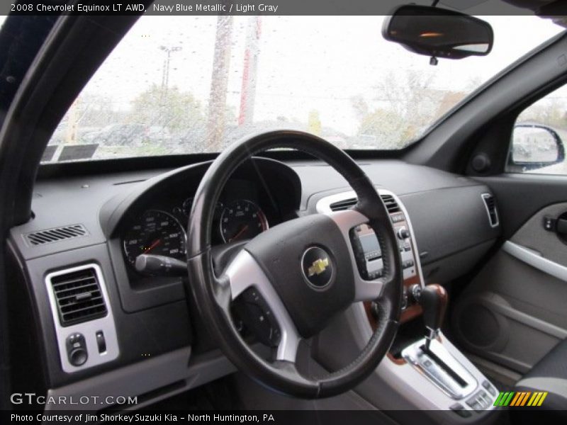 Navy Blue Metallic / Light Gray 2008 Chevrolet Equinox LT AWD