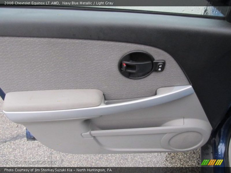 Navy Blue Metallic / Light Gray 2008 Chevrolet Equinox LT AWD