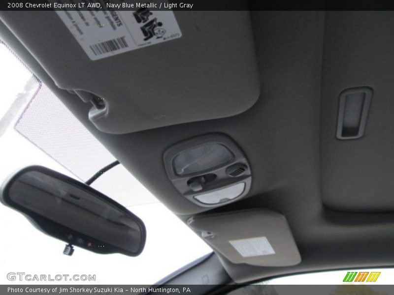 Navy Blue Metallic / Light Gray 2008 Chevrolet Equinox LT AWD