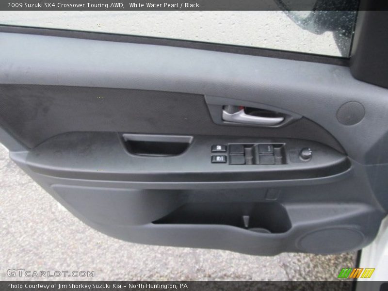 White Water Pearl / Black 2009 Suzuki SX4 Crossover Touring AWD