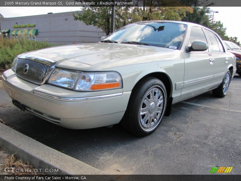 Gold Ash Metallic / Medium Parchment 2005 Mercury Grand Marquis GS