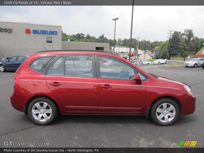 Volcanic Red / Beige 2008 Kia Rondo LX V6