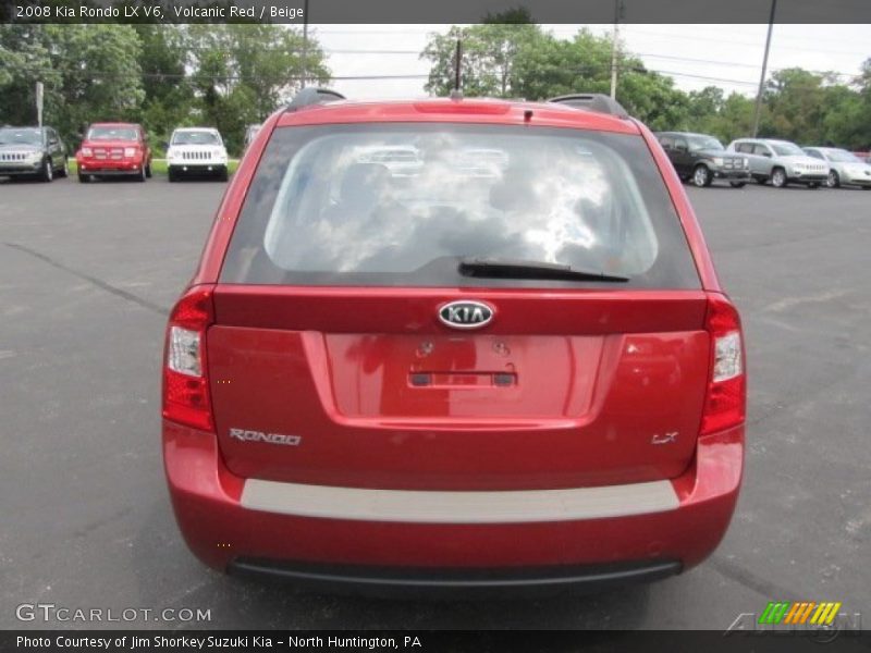 Volcanic Red / Beige 2008 Kia Rondo LX V6