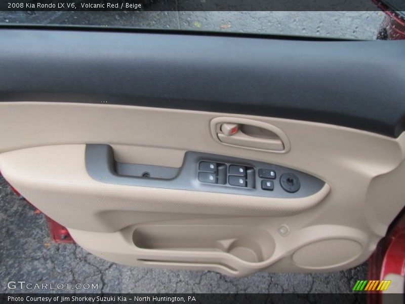 Volcanic Red / Beige 2008 Kia Rondo LX V6