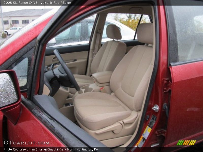 Volcanic Red / Beige 2008 Kia Rondo LX V6