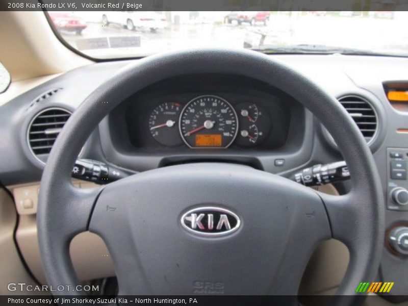 Volcanic Red / Beige 2008 Kia Rondo LX V6