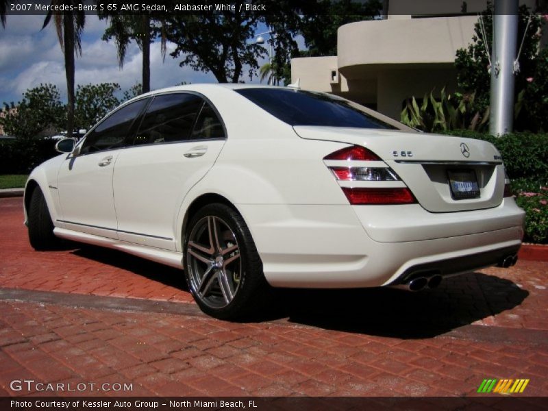 Alabaster White / Black 2007 Mercedes-Benz S 65 AMG Sedan
