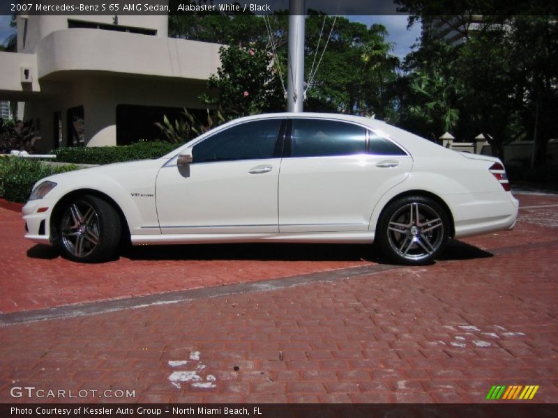 Alabaster White / Black 2007 Mercedes-Benz S 65 AMG Sedan
