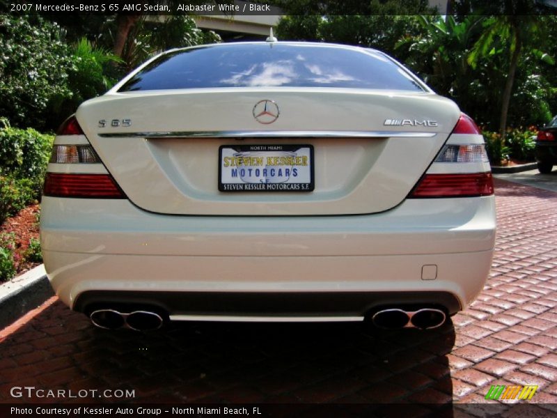 Alabaster White / Black 2007 Mercedes-Benz S 65 AMG Sedan