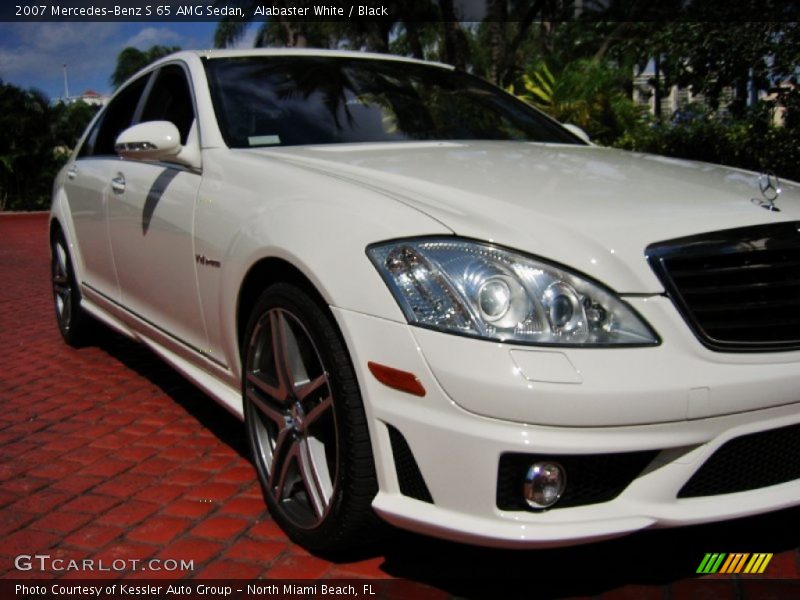 Alabaster White / Black 2007 Mercedes-Benz S 65 AMG Sedan