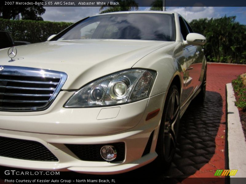 Alabaster White / Black 2007 Mercedes-Benz S 65 AMG Sedan