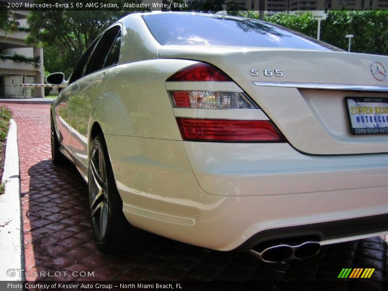Alabaster White / Black 2007 Mercedes-Benz S 65 AMG Sedan