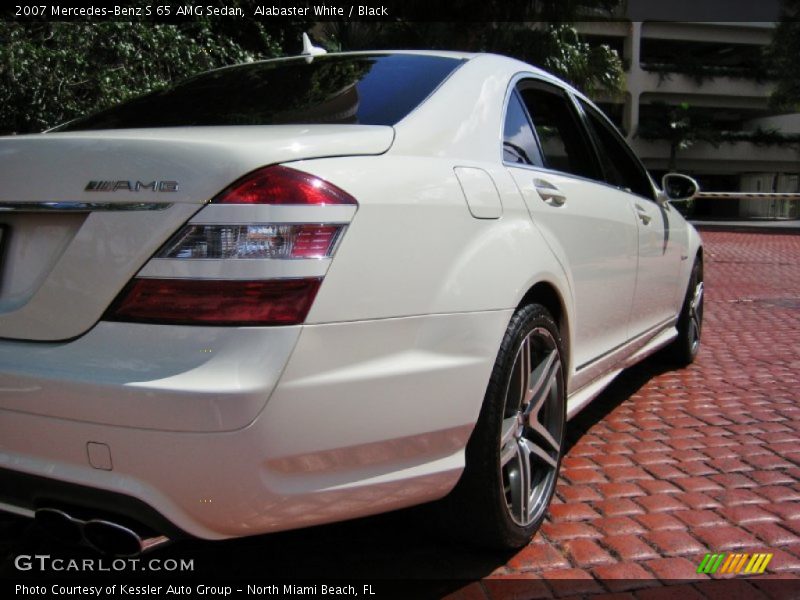 Alabaster White / Black 2007 Mercedes-Benz S 65 AMG Sedan