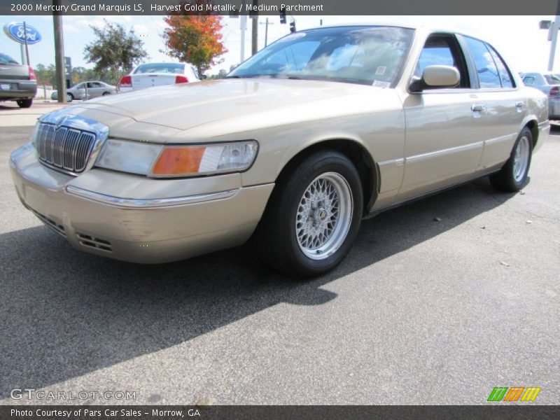 Harvest Gold Metallic / Medium Parchment 2000 Mercury Grand Marquis LS
