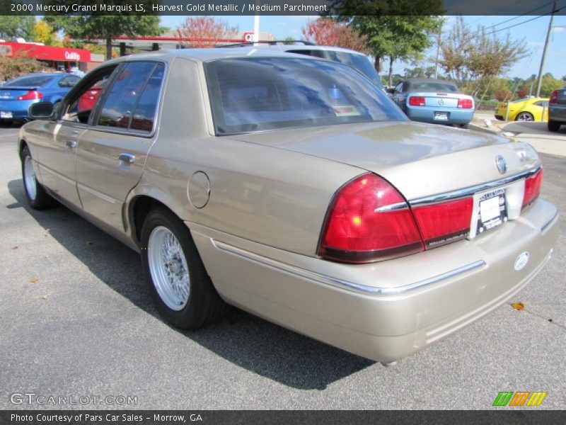 Harvest Gold Metallic / Medium Parchment 2000 Mercury Grand Marquis LS