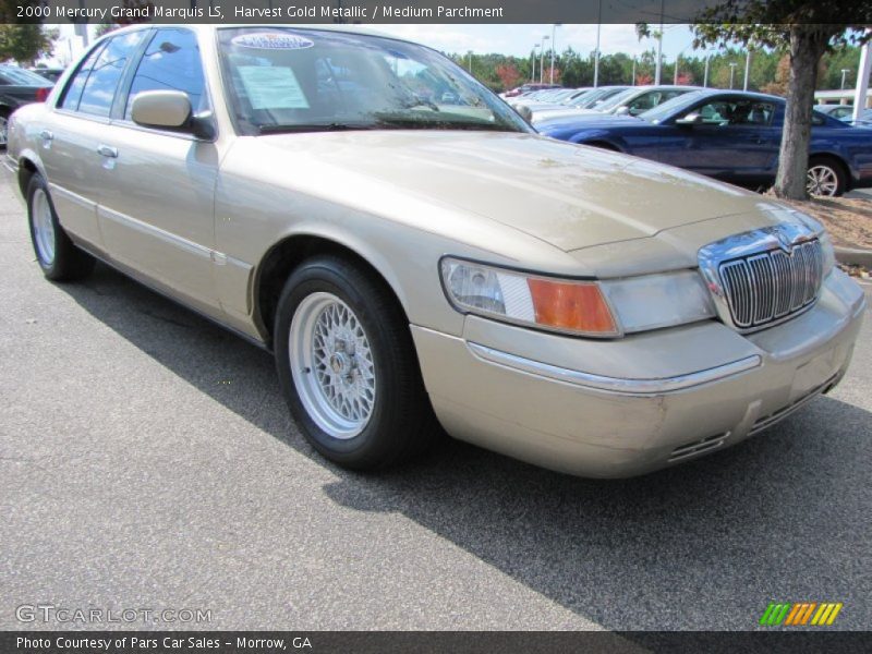 Harvest Gold Metallic / Medium Parchment 2000 Mercury Grand Marquis LS