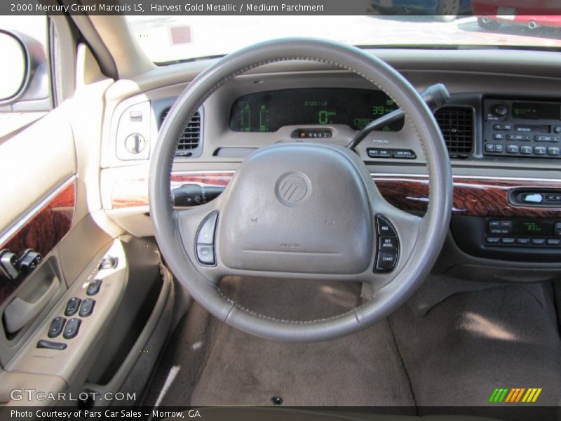 Harvest Gold Metallic / Medium Parchment 2000 Mercury Grand Marquis LS