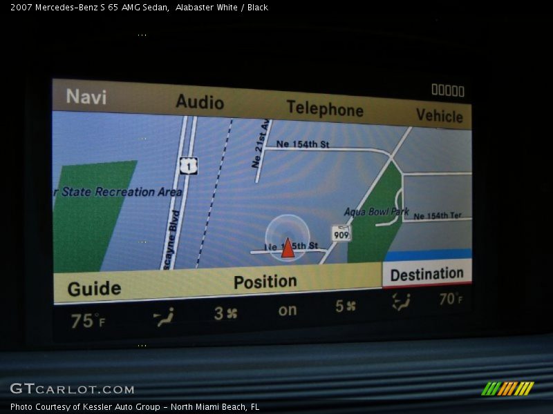 Navigation of 2007 S 65 AMG Sedan