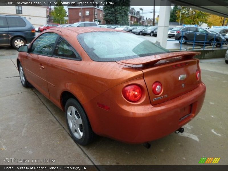 Sunburst Orange Metallic / Gray 2006 Chevrolet Cobalt LS Coupe