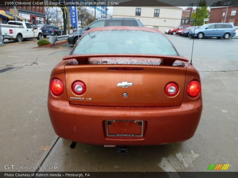 Sunburst Orange Metallic / Gray 2006 Chevrolet Cobalt LS Coupe
