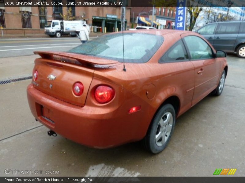Sunburst Orange Metallic / Gray 2006 Chevrolet Cobalt LS Coupe