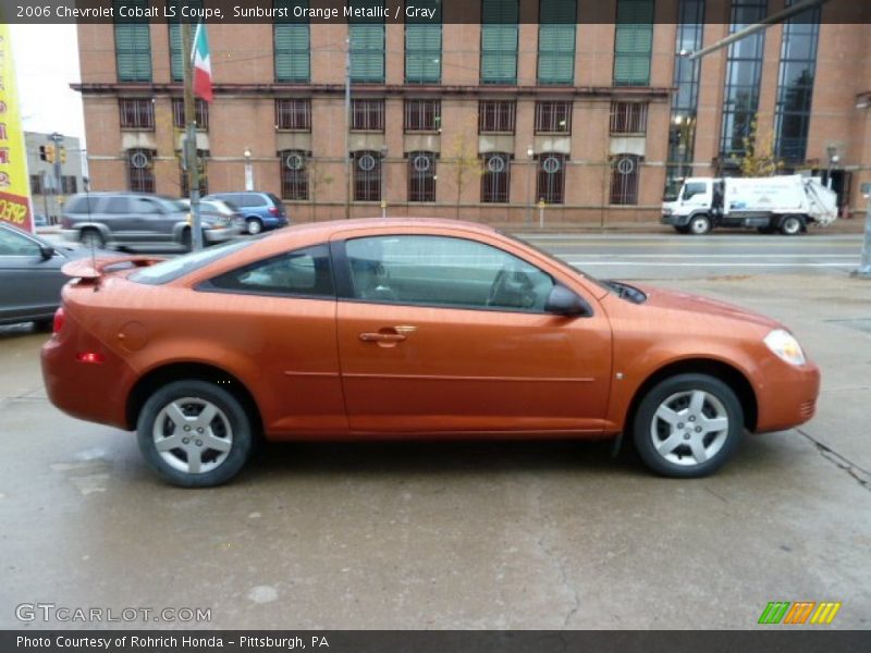 Sunburst Orange Metallic / Gray 2006 Chevrolet Cobalt LS Coupe