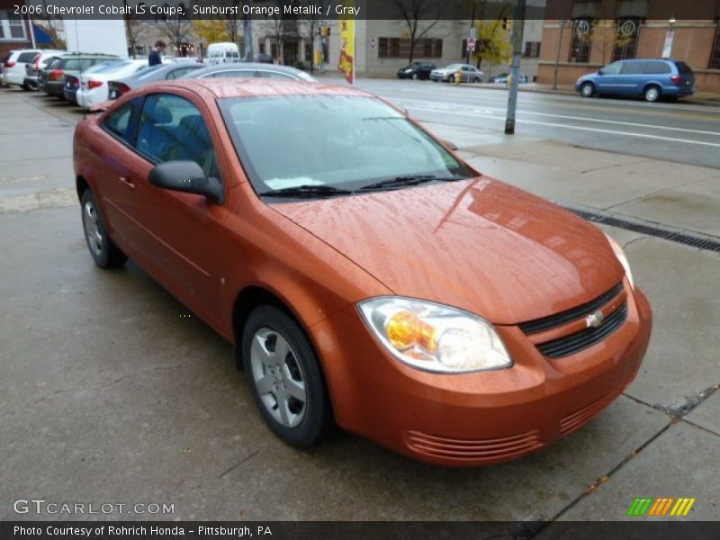 Sunburst Orange Metallic / Gray 2006 Chevrolet Cobalt LS Coupe
