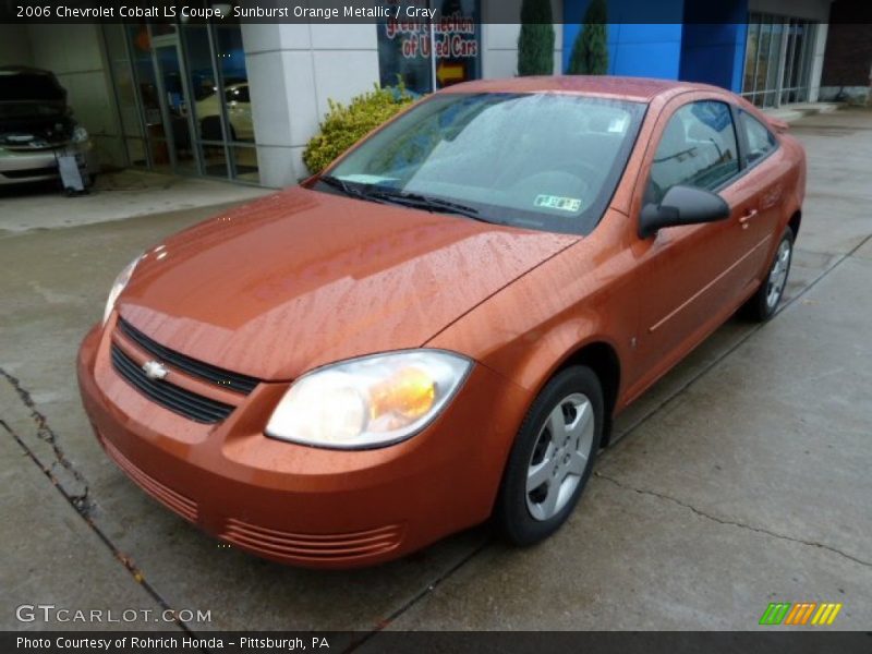 Sunburst Orange Metallic / Gray 2006 Chevrolet Cobalt LS Coupe